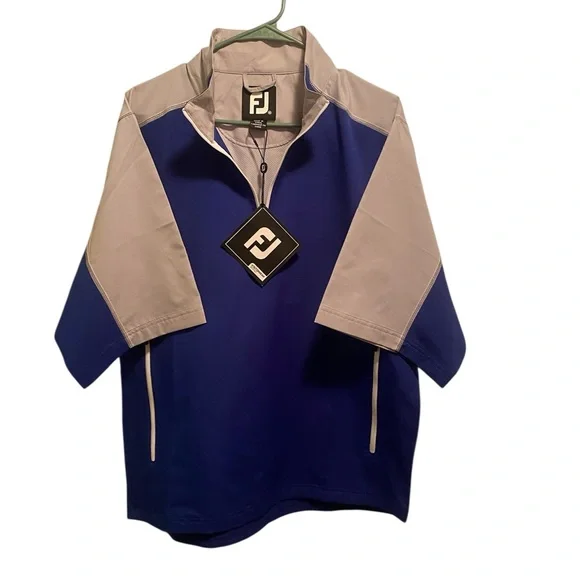 FootJoy Blue and Gray Half-Zip Pullover. Size medium. New with tags - Picture 1 of 7